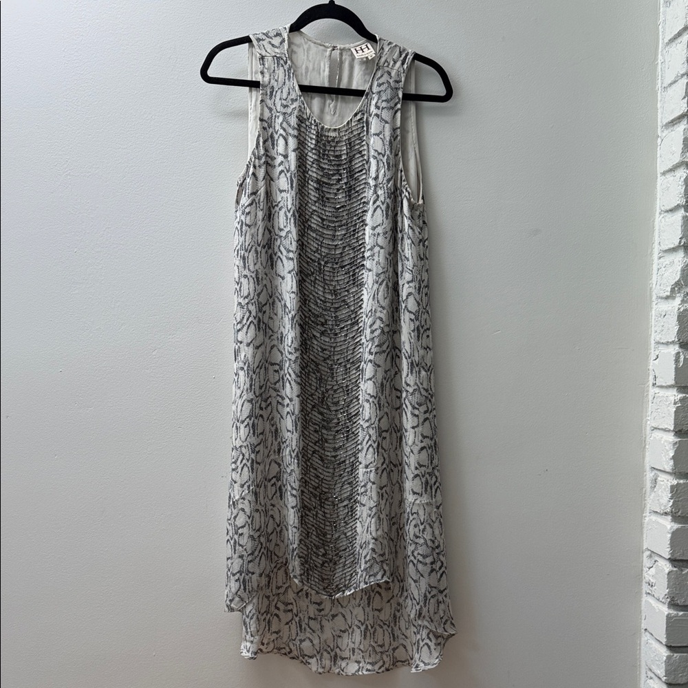 Haute Hippie Monochrome High-Low Dress